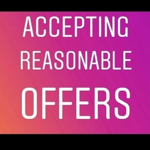 open to reasonable offers